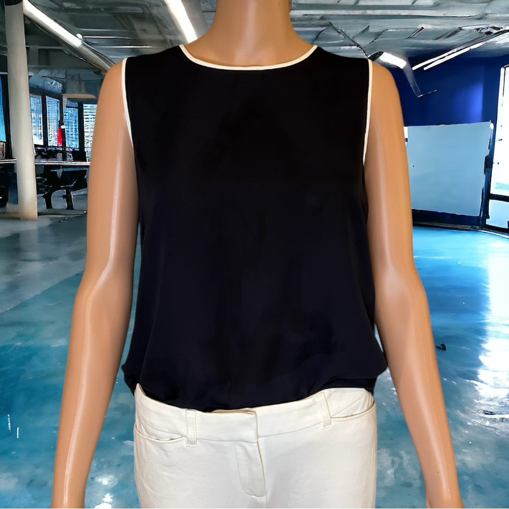NWT DKNY Shell/ sleeveless top Navy blue